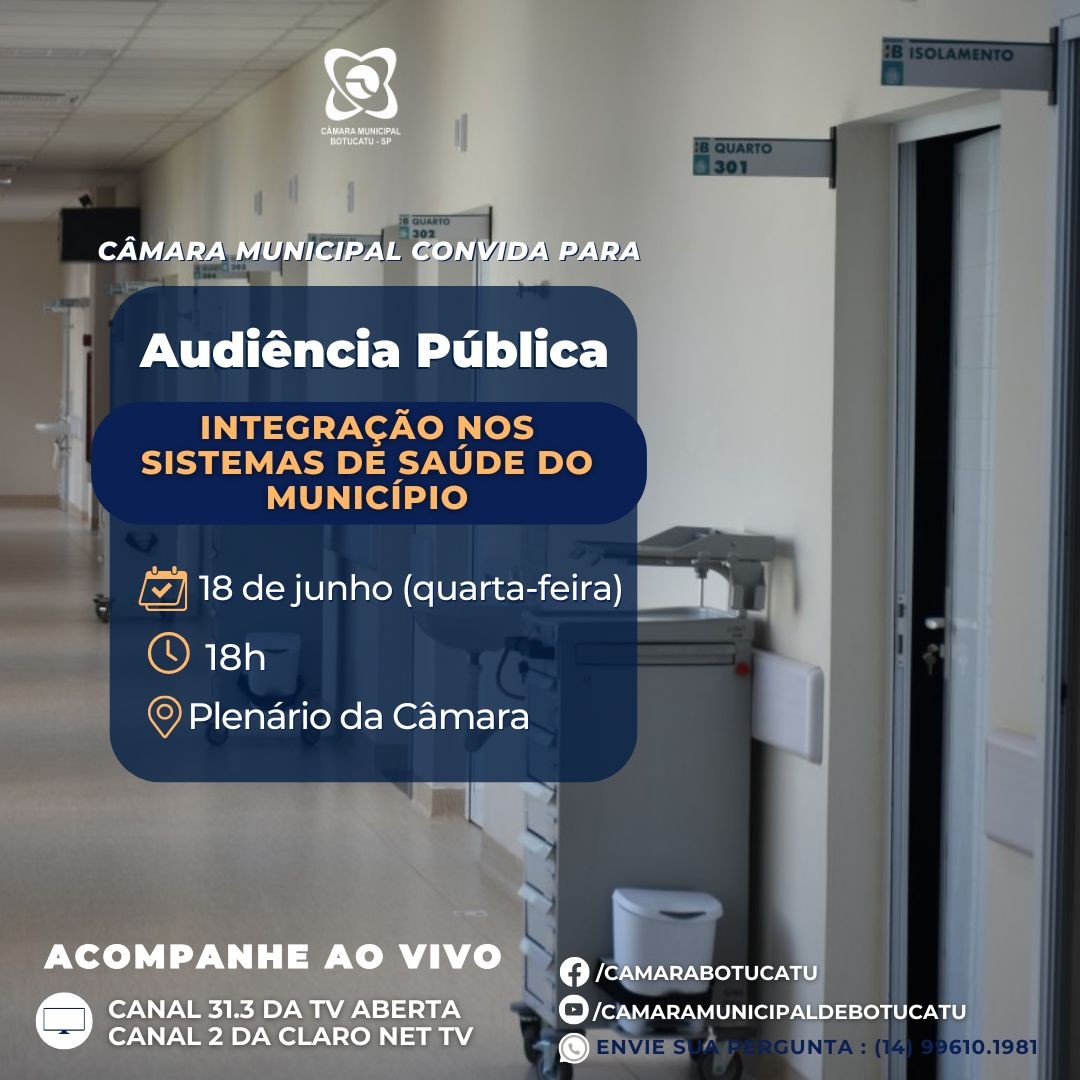 Botucatu em ação: audiência pública debate integração dos sistemas de saúde