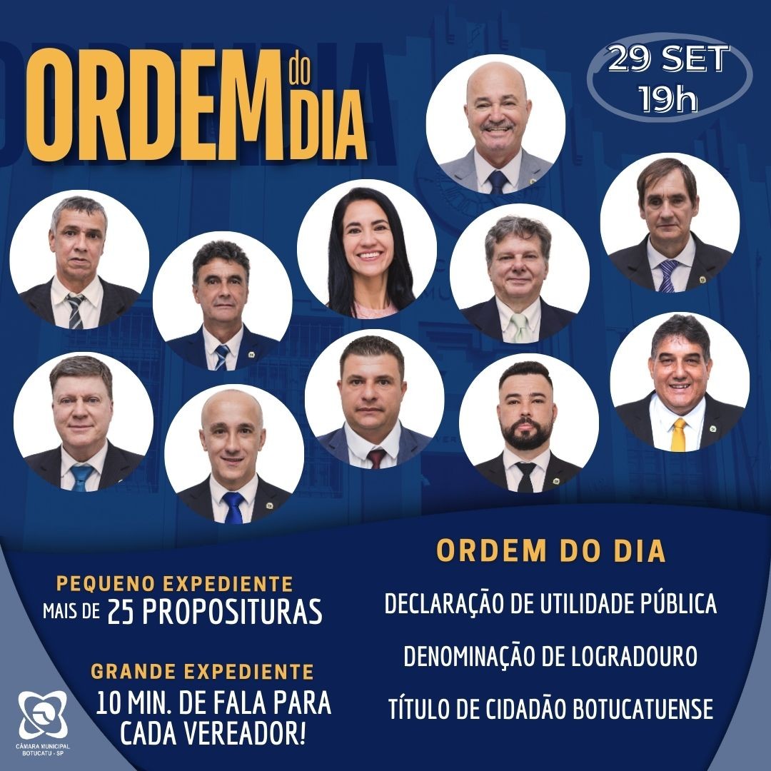 Quatro Projetos de autoria dos vereadores na última Sessão Ordinária de Setembro